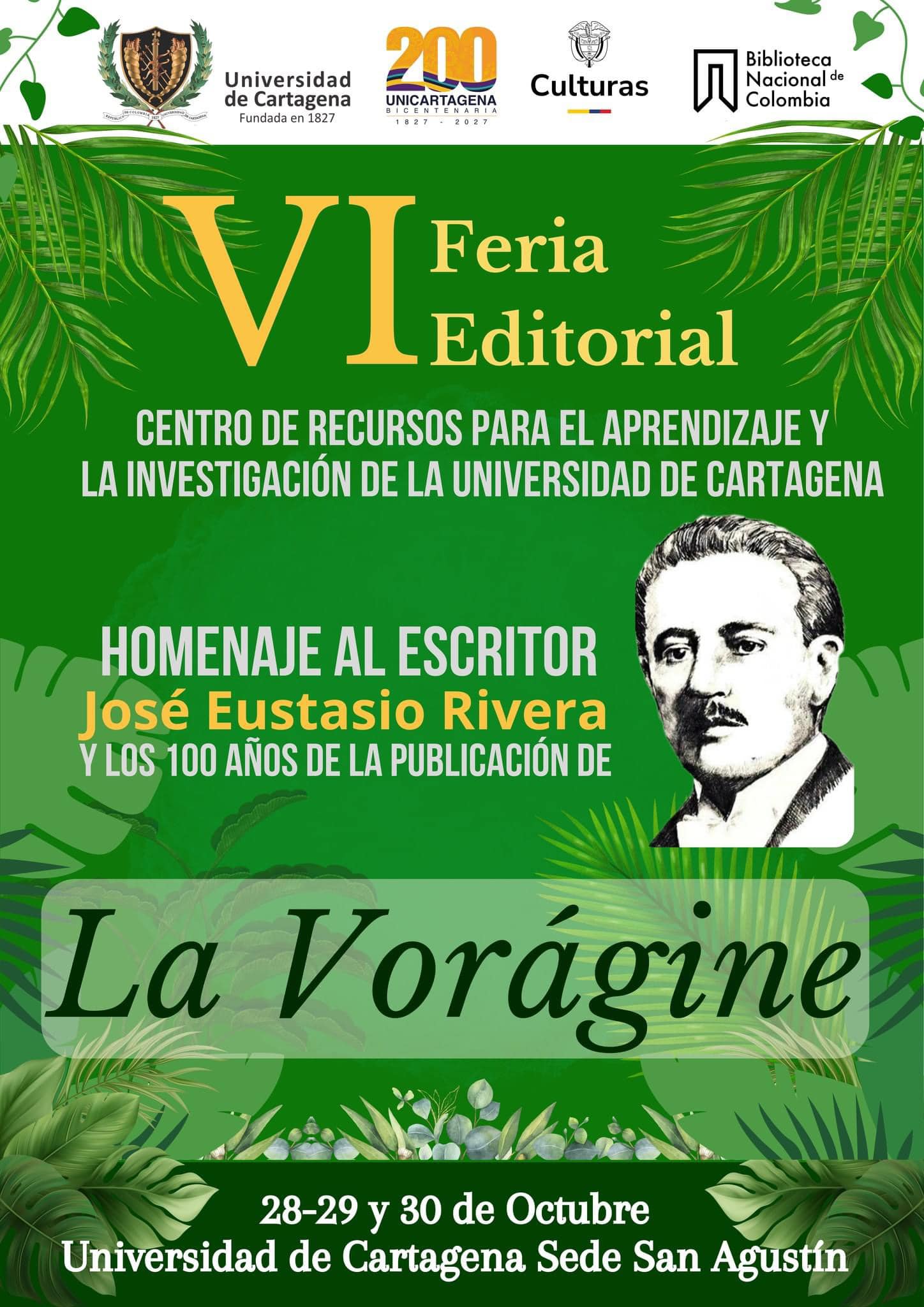 VI Feria Editorial de Cartagena: Homenaje a La Vorágine y Celebración Literaria
